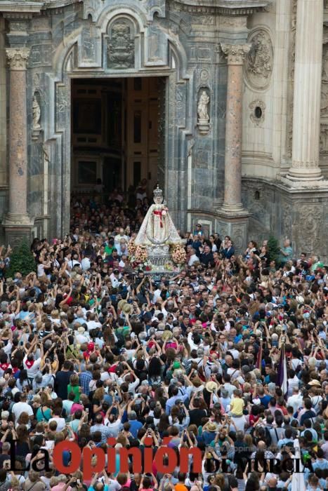 Salida de la Virgen de la Fuensanta desde la Cated