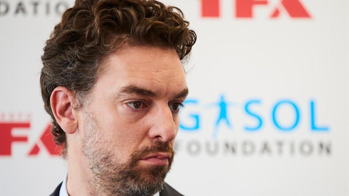 Pau Gasol en el acto de la Fundación Gasol