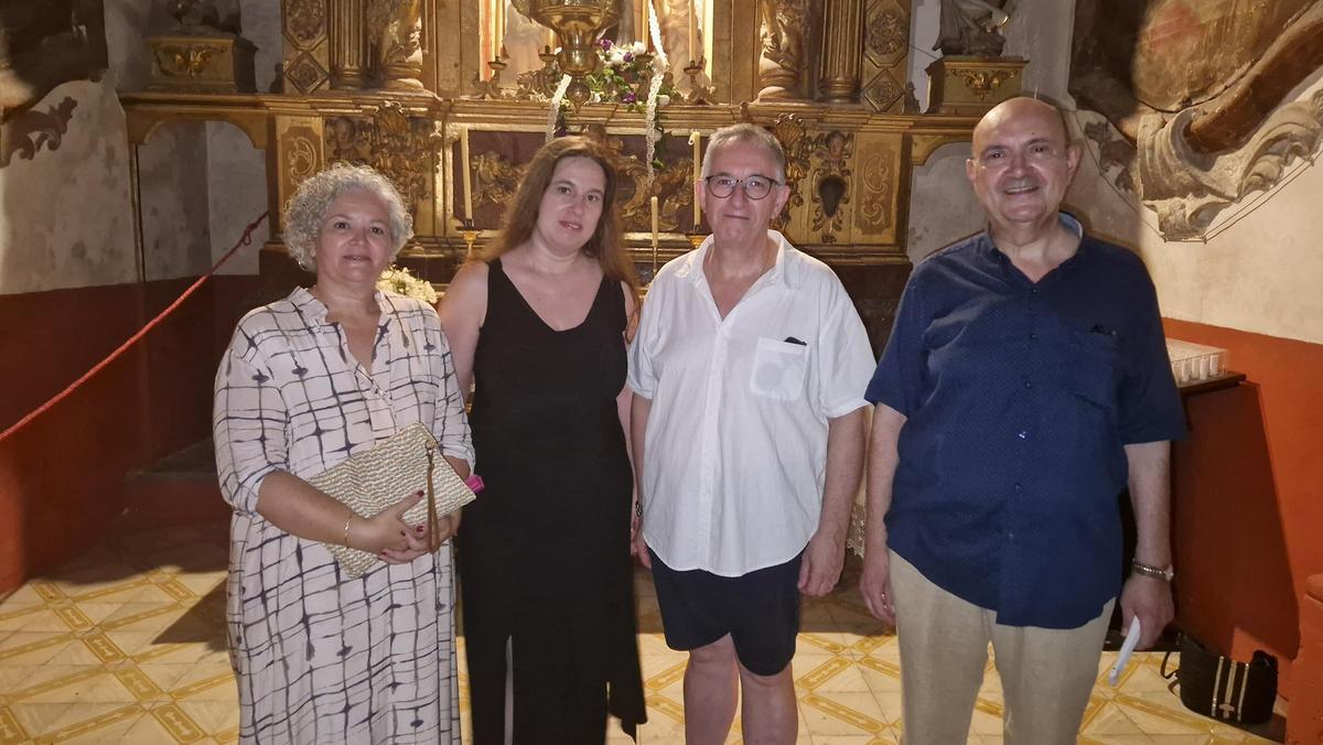M.  Gracia González, Carmen Niño, Joan Oliver y Josep Salvá.