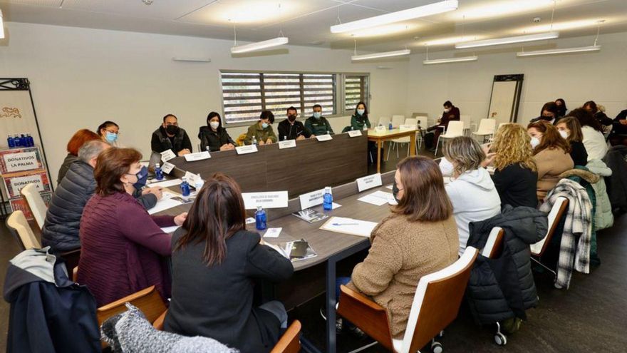 La reunión de ayer en Campo Lameiro. | // FDV