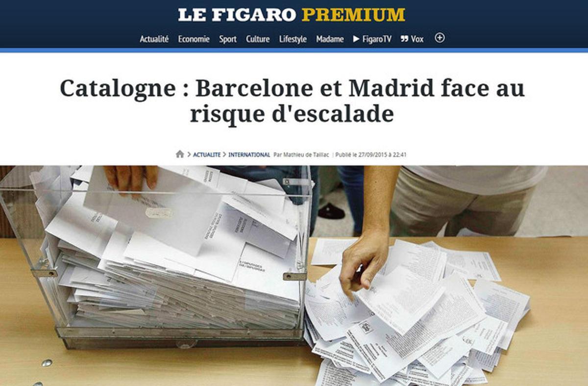 Lanàlisi de Le Figaro del resultat del 27-S.