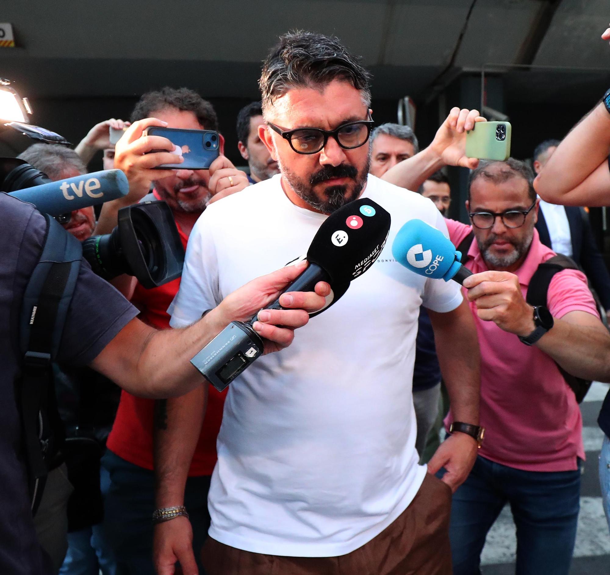 Así ha sido la llegada de Gattuso a Valencia CF