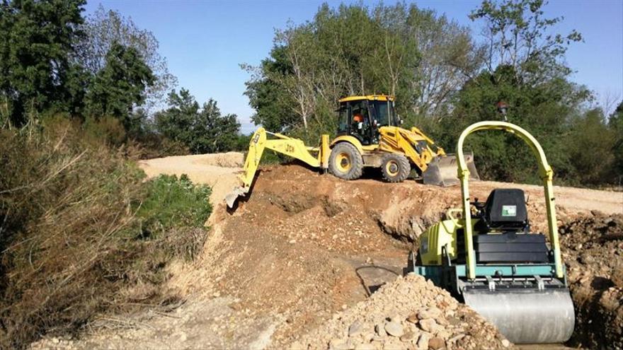 Novillas evitó que el agua del Ebro accediese esta vez al casco urbano