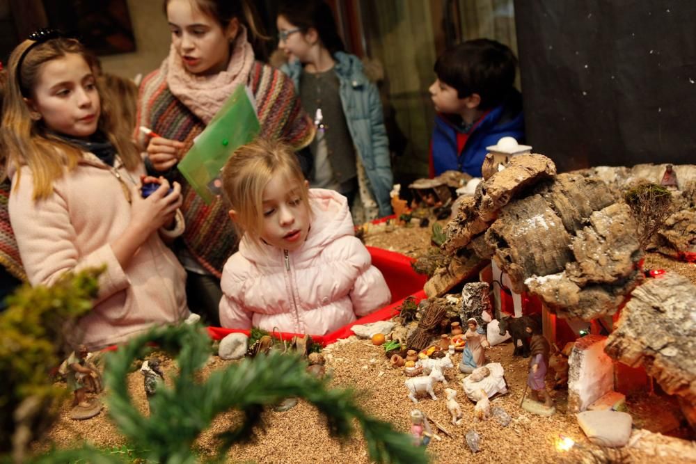 Concurso de belenes particulares de Somió, en Gijón