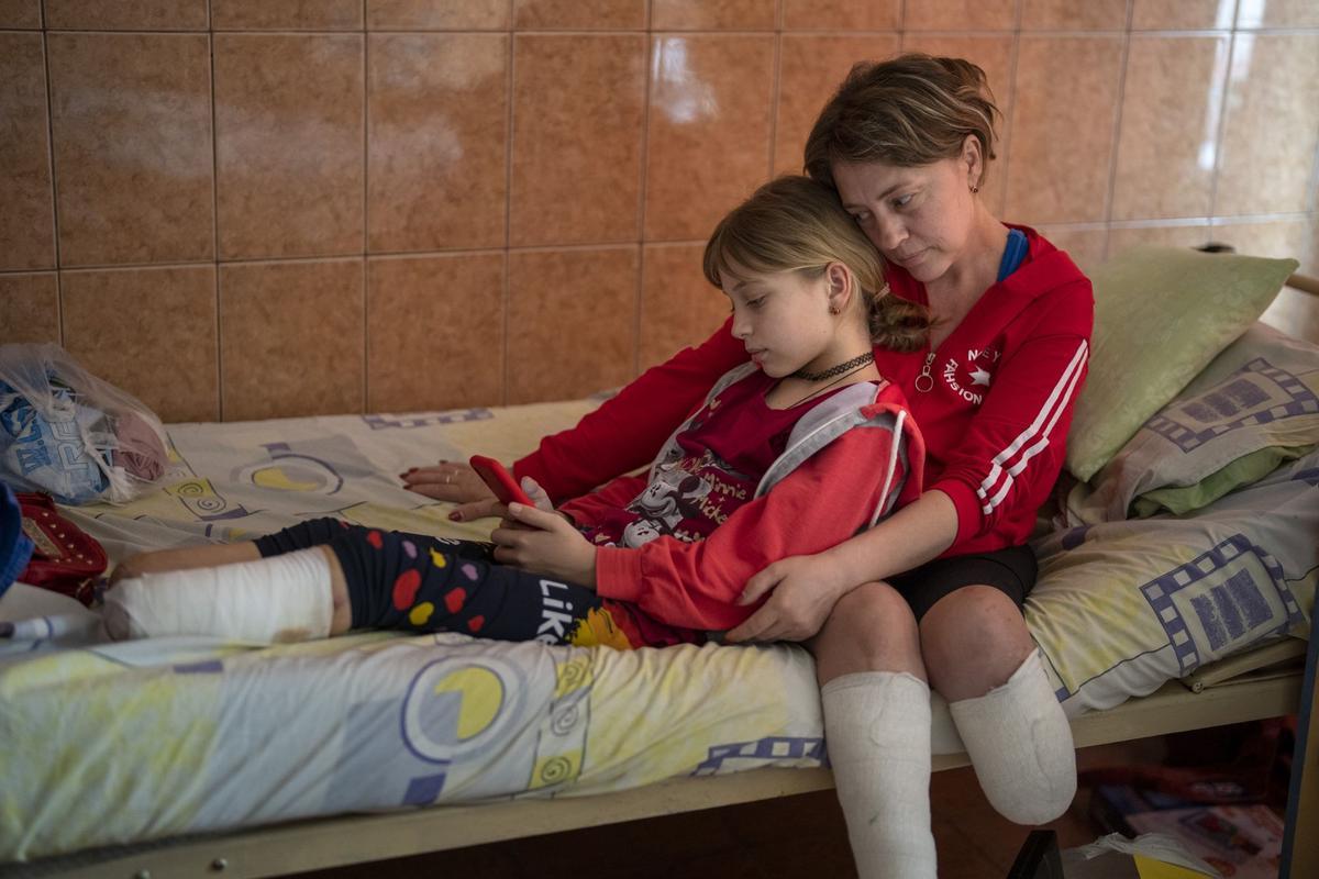 Yana, víctima de la guerra en Ucrania