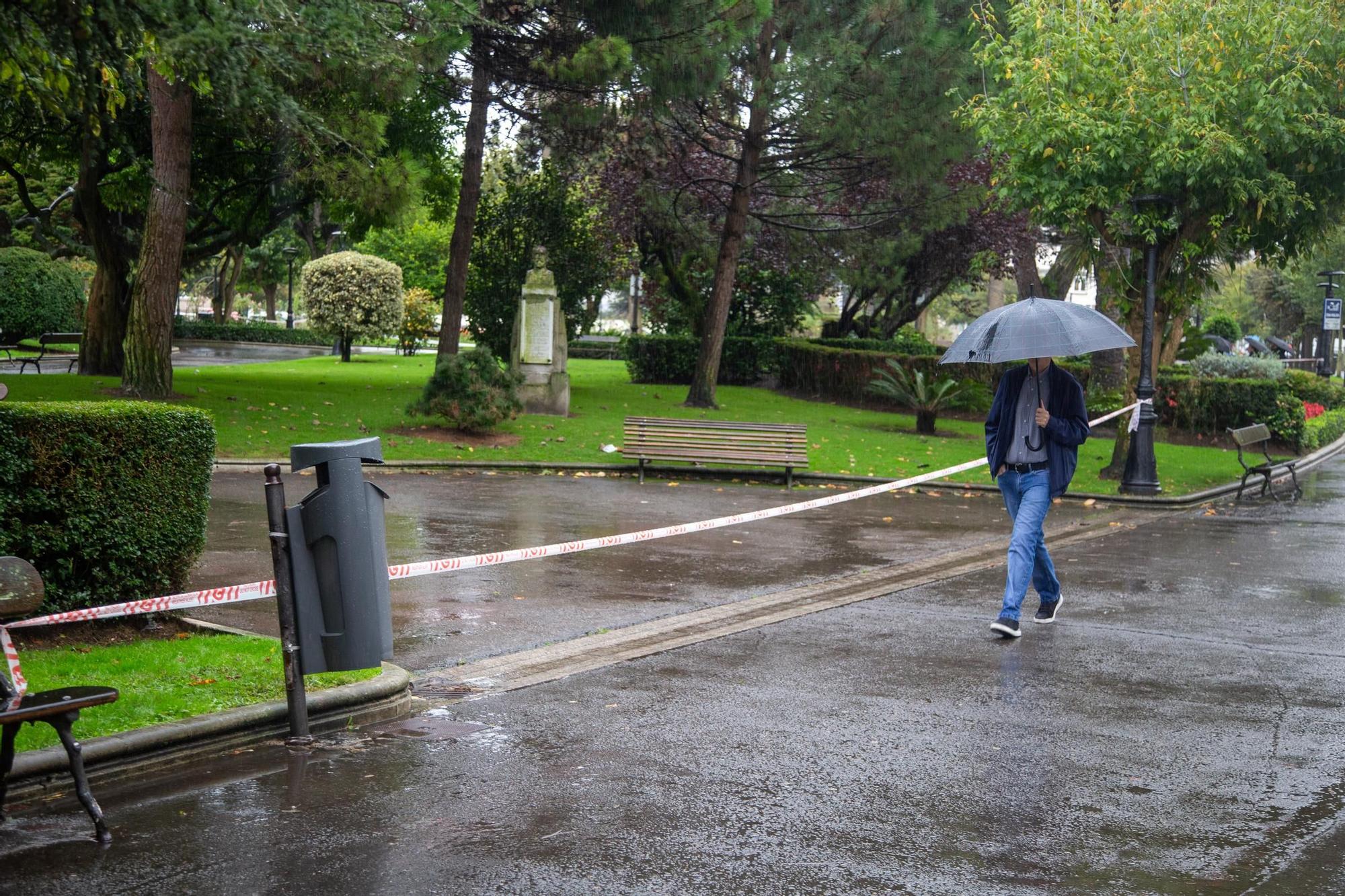 Borrasca Kirk: el paso del temporal por A Coruña