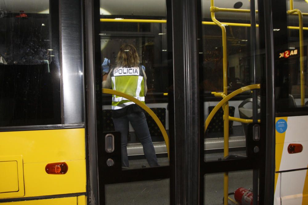 Disparan con perdigones a un autobús de Murcia