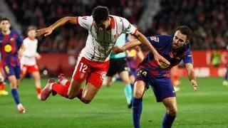 El 1x1 del Girona ante el Barça