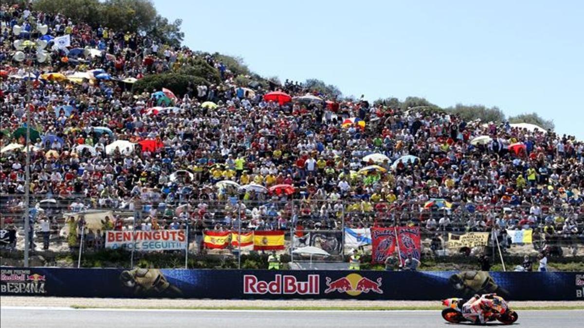 Las gradas de Jerez, durante el último GP de España