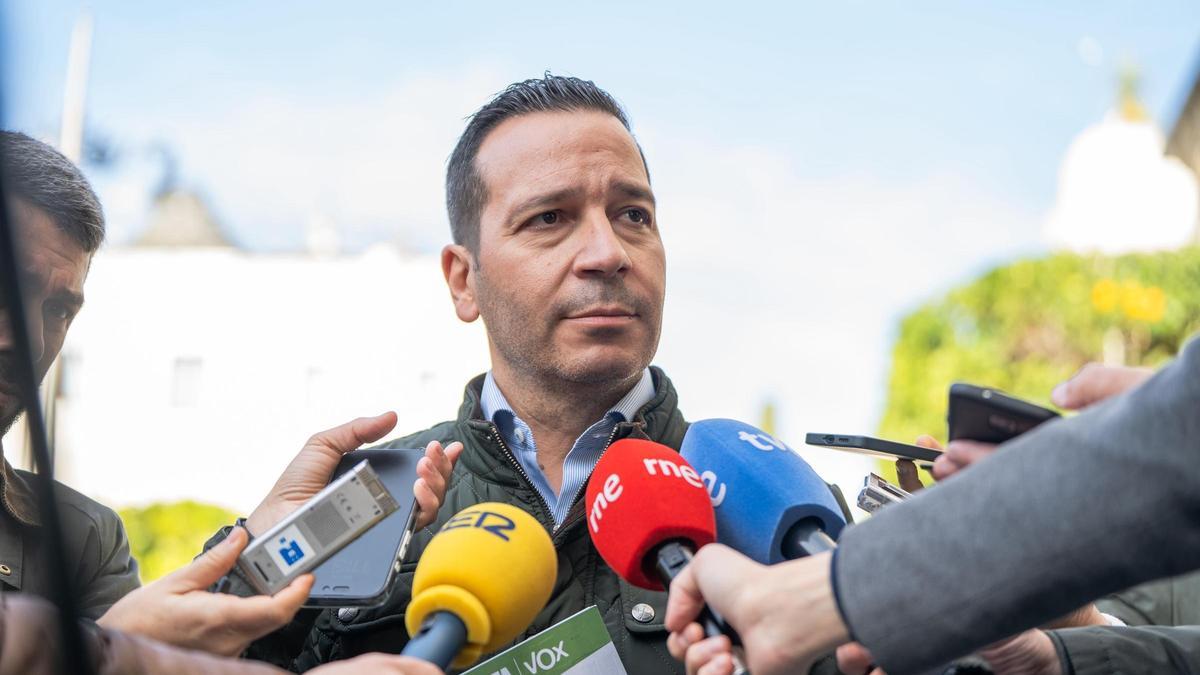 El candidato de Vox a las elecciones extremeñas, Óscar Fernández Calle.