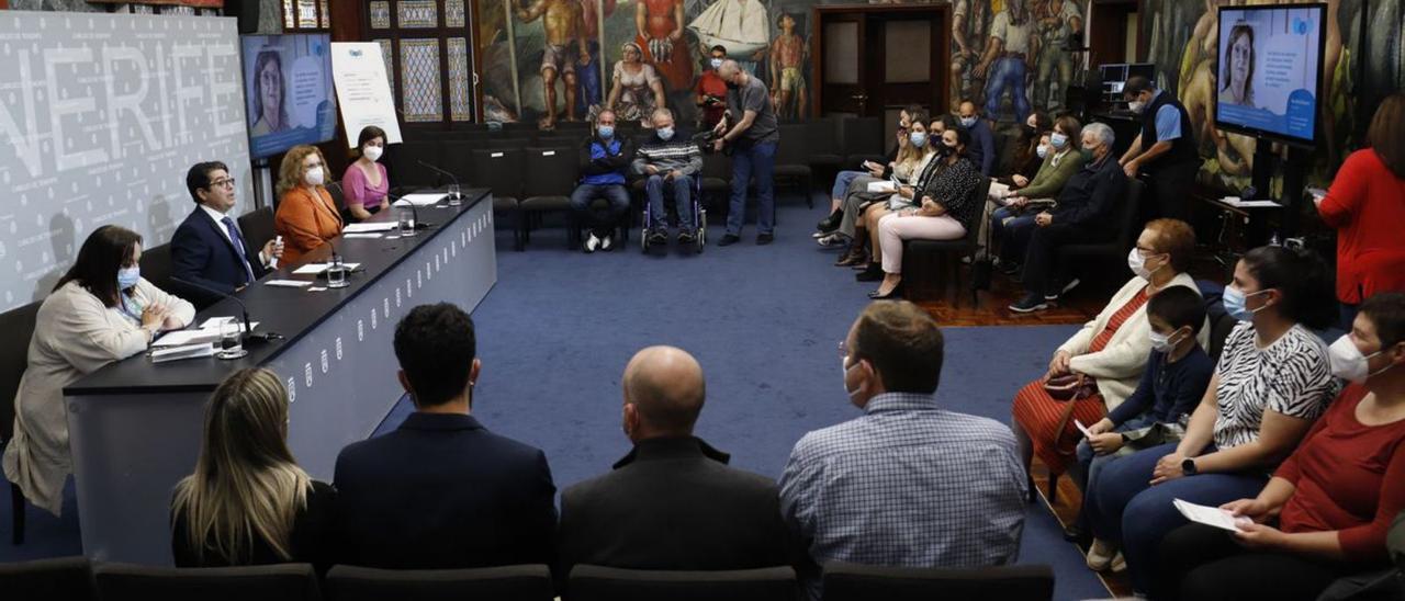 Acto celebrado ayer en el Cabildo.