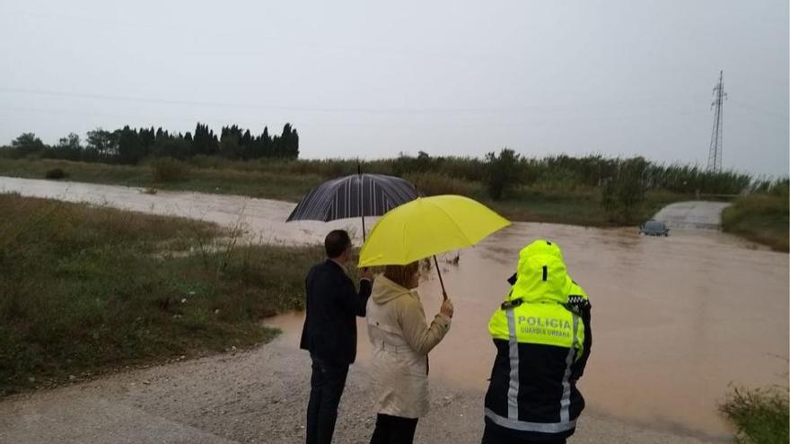 L&#039;alcaldessa i el vicealcalde de Figueres durant el darrer episodi de pluges
