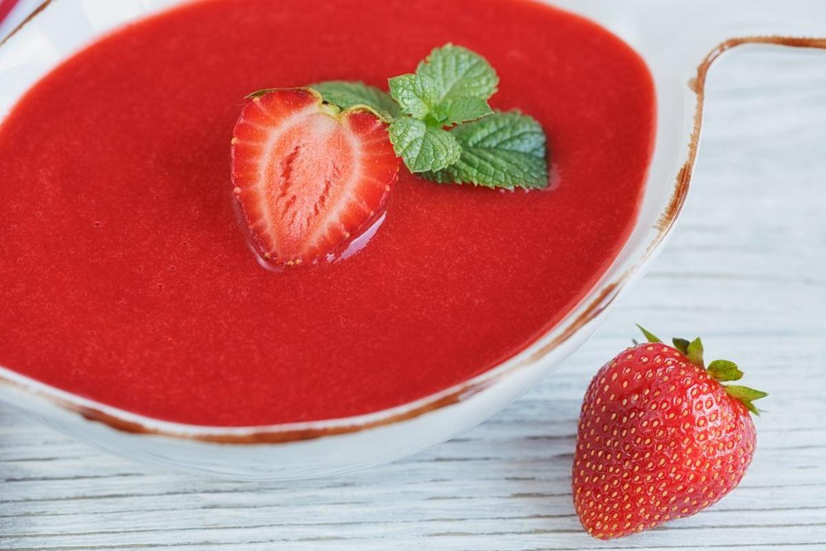 Gazpacho de fresas