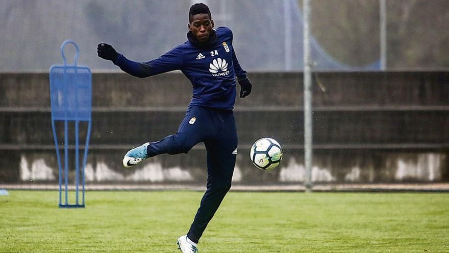 Olmes, en un entrenamiento.