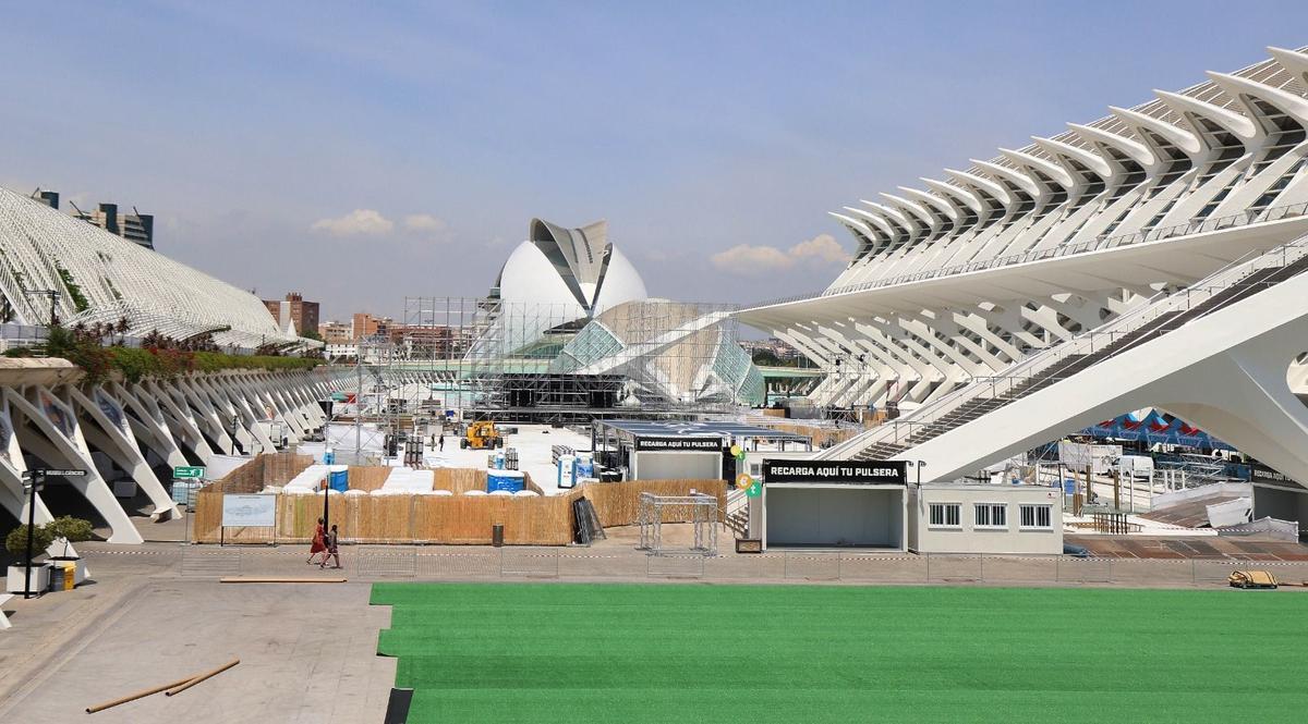 Preparativos del Festival de les Arts