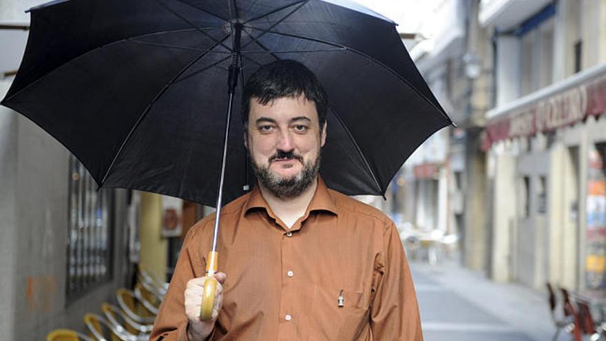 El escritor Miguel Anxo Murado, ayer, en A Coruña.