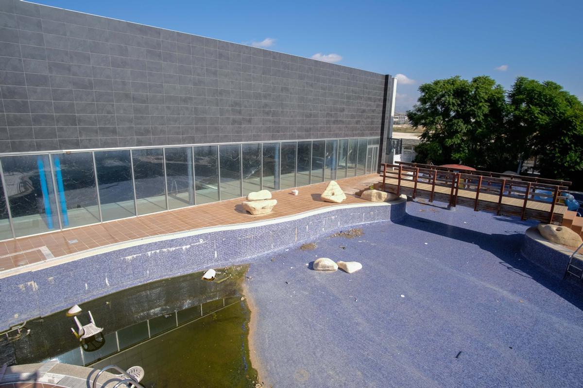 La piscina exterior del Centro Deportivo de Novelda.