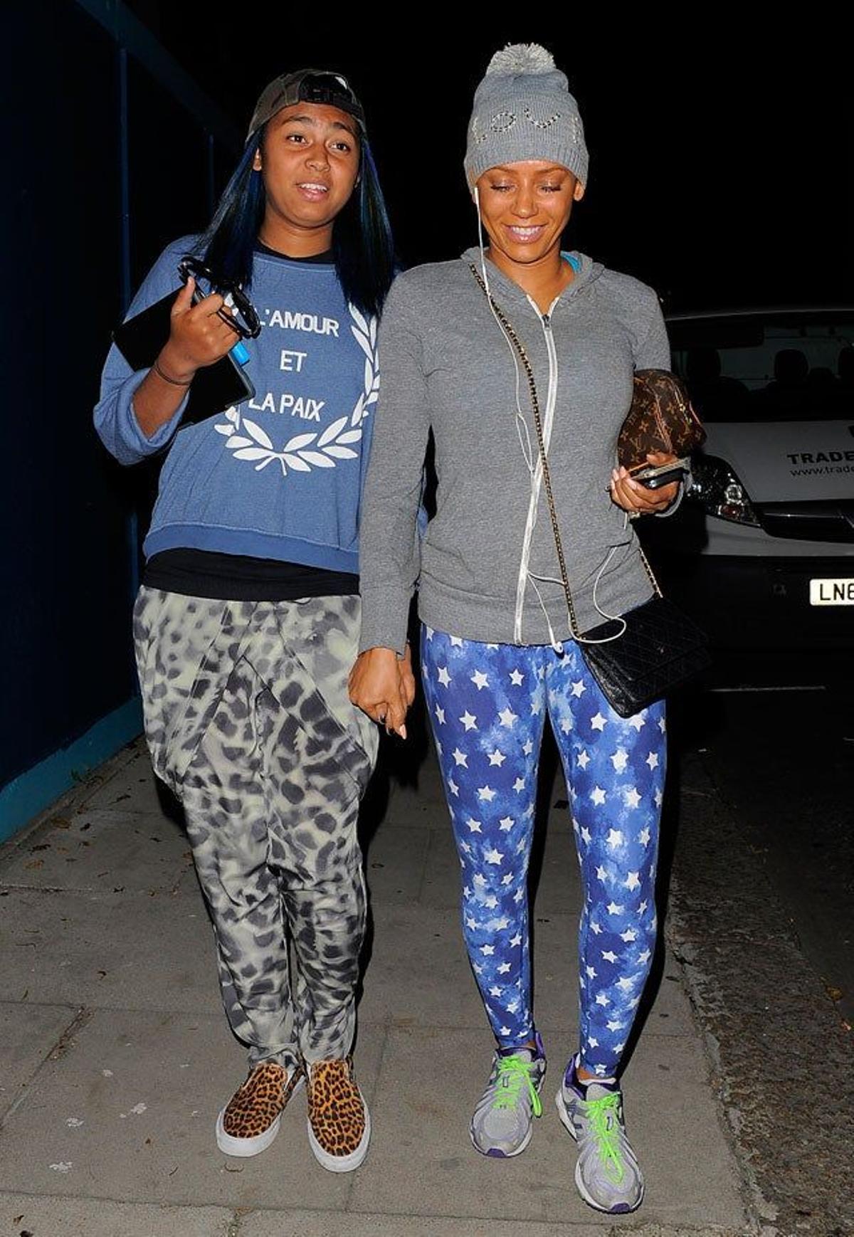 Mel B abandona los estudios de The X Factor en Londres junto a su hija mayor