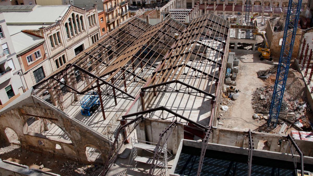 Avance de los trabajos del parque tecnológico de Rodes de Alcoy.