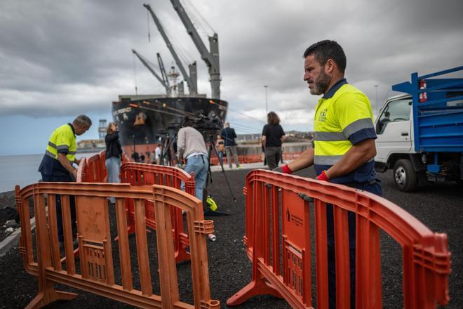 Todo listo para el 'embarque exprés' de los pasajeros del 'MV Hondius' desde el aeropuerto de Tenerife Sur