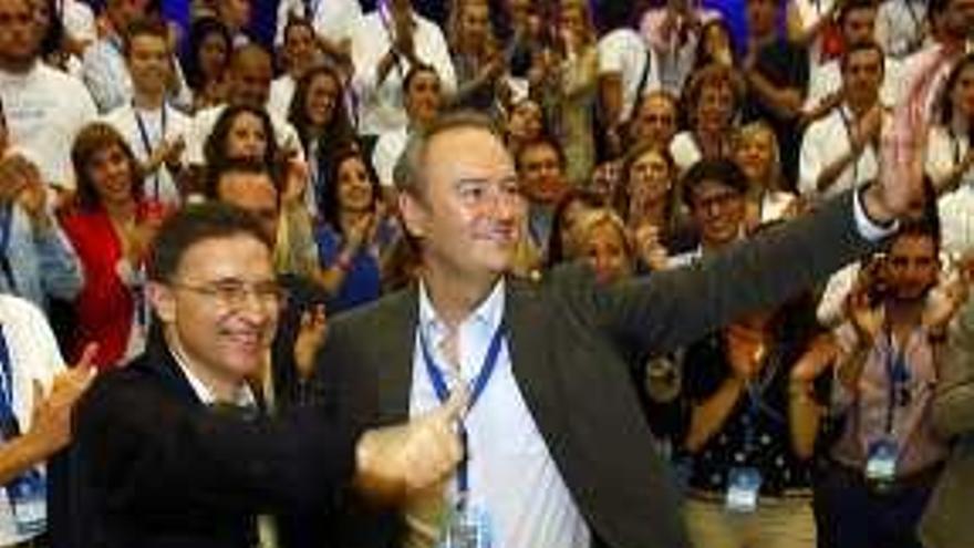 Castellano junto a Alberto Fabra en el último congreso del PPCV.
