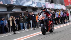 Marc Márquez, en su histórico debut con la Ducati de Gresini