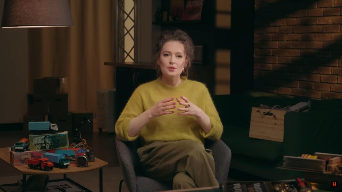 La periodista rusa Maria Pevchikh, en un momento de su documental.