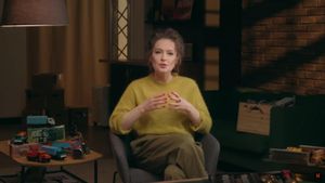 La periodista rusa Maria Pevchikh, en un momento de su documental.