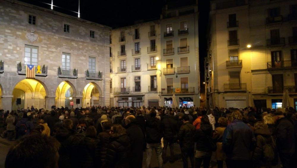 Concentració a Manresa contra l'empresonament de Junqueras, Forn i els Jordis