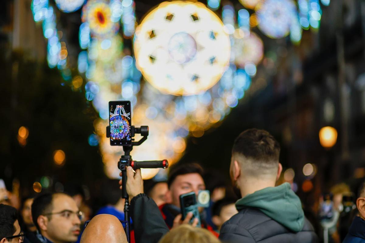 Inauguración de las luces de Sueca-Literato Azorín