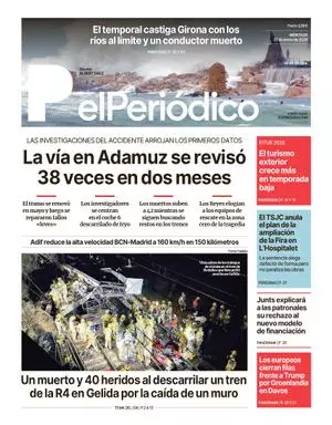 La portada de EL PERIÓDICO del 21 de enero de 2026