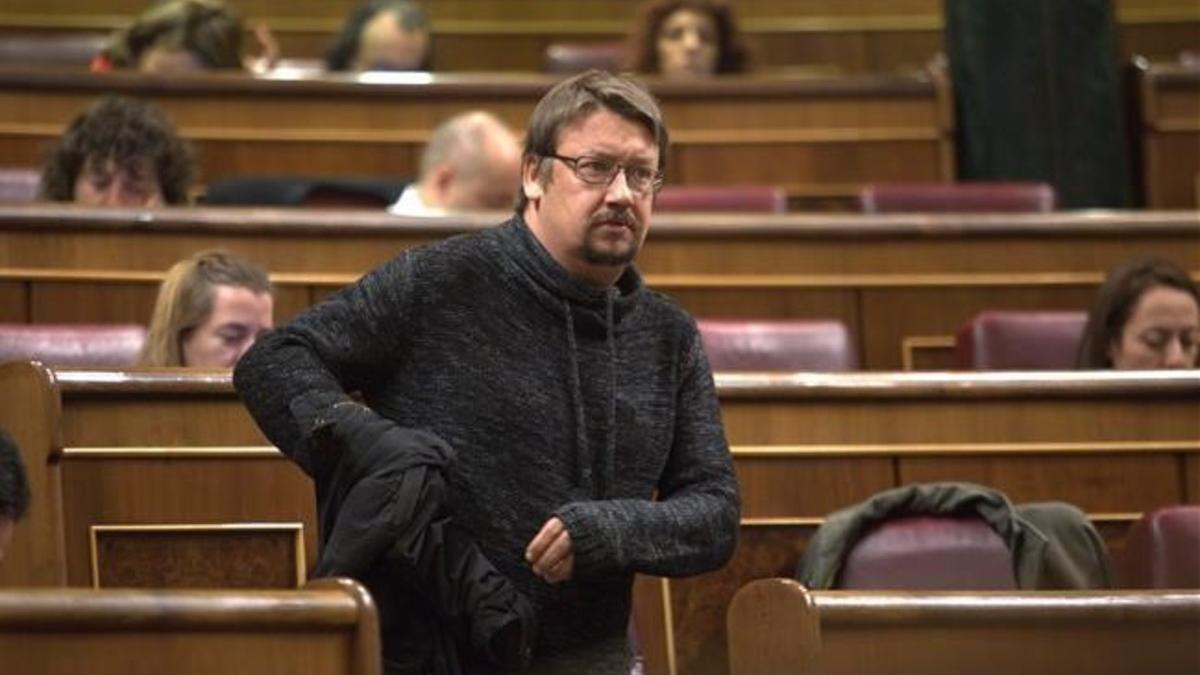 Xavier Domènech, en el Congreso