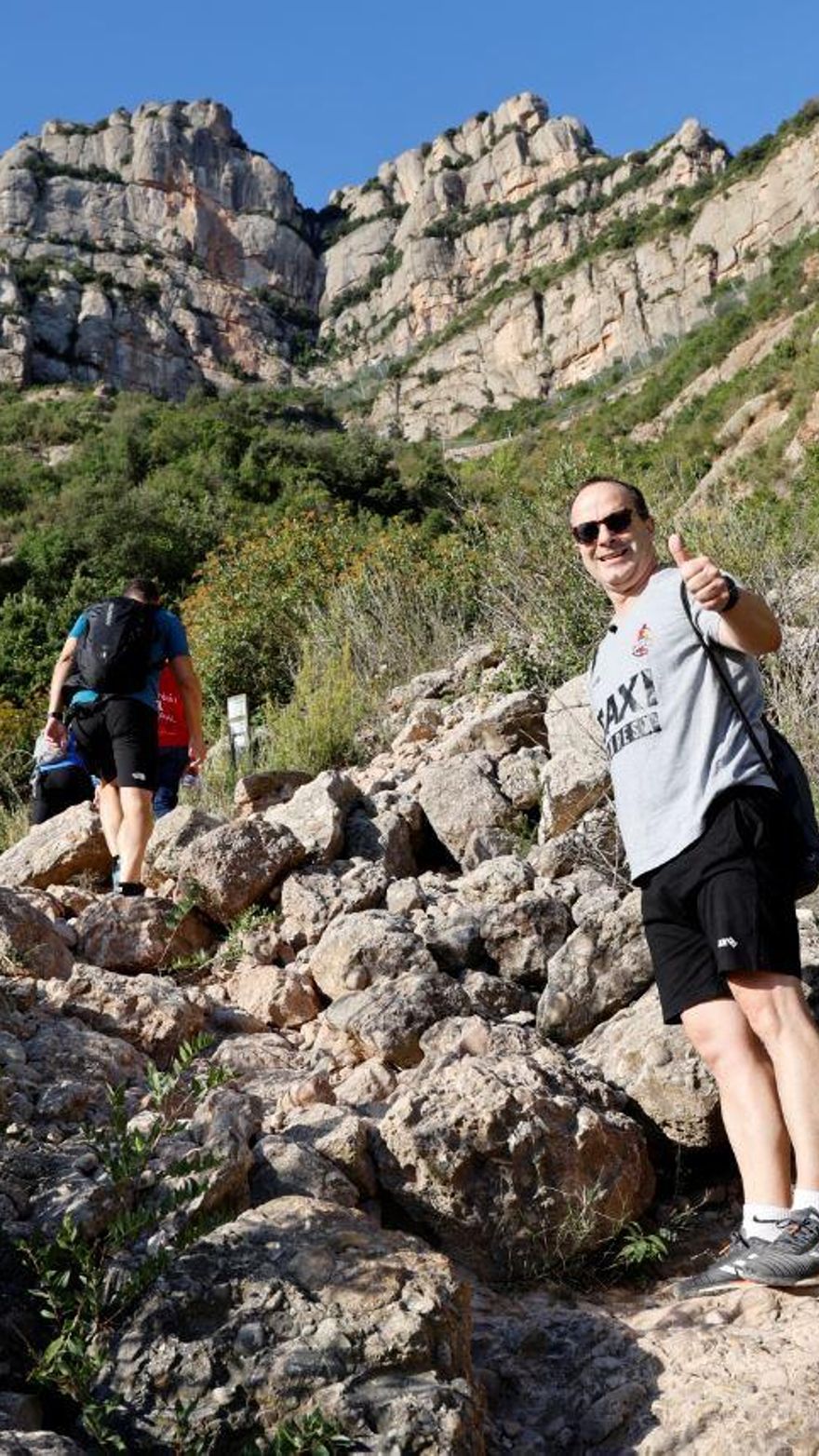 El Baxi de Diego Ocampo beneix el curs amb una pujada a peu a Montserrat