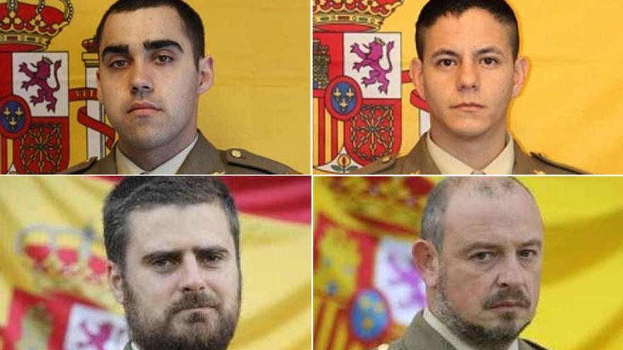 Daniel Gómez, Richard Ríos, Pedro Varela y Óscar Néstar. // Ejército de Tierra