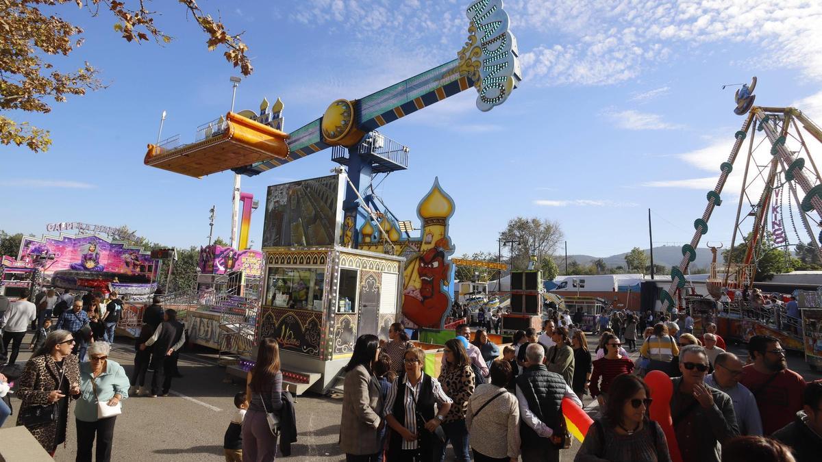 Atracciones en la Fira de Novembre de Ontinyent, en una imagen de archivo.