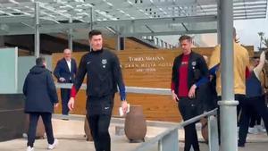 El Barça ya está en el hotel de concentración antes del partido contra el Benfica