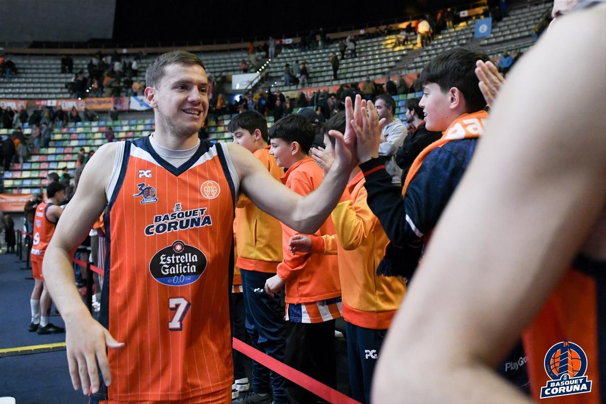 Strahinja Micovic tras la victoria del Leyma Coruña ante el Cartagena.