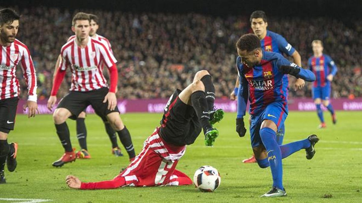 El Barça remunta l’eliminatòria contra l’Athletic amb gols de Luis Suarez, Neymar i Messi, i accedeix a la ronda de quarts de final de la Copa del Rei.