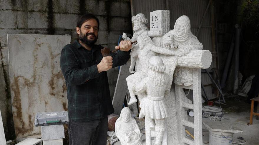 Santiago Domínguez Besada, el escultor gallego que da vida a la piedra en Galicia y el mundo