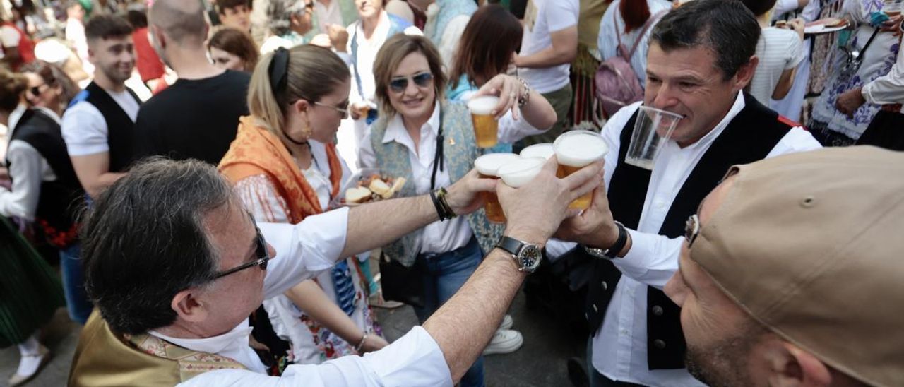 Murcianos celebrando el Bando de la Huerta el pasado año.