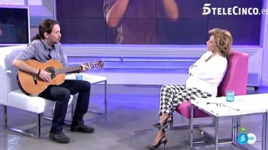 Pablo Iglesias le canta una nana a María Teresa Campos