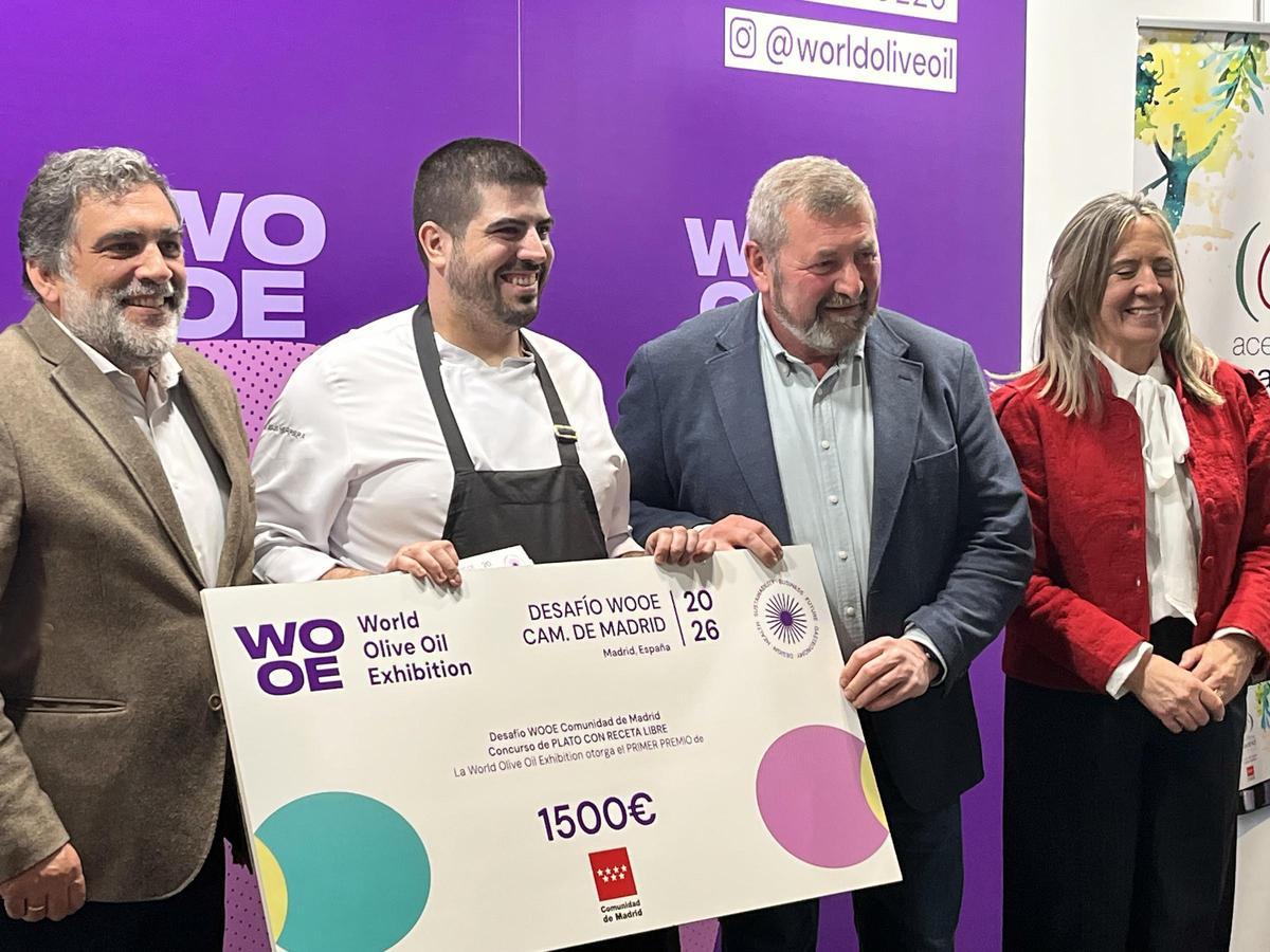 Agustín Herrera Viso se alza con el primer premio gracias a su plato “Crujiente de pavía de bacalao a la madrileña”, en una edición que ha situado al aceite madrileño en el epicentro de la alta cocina.