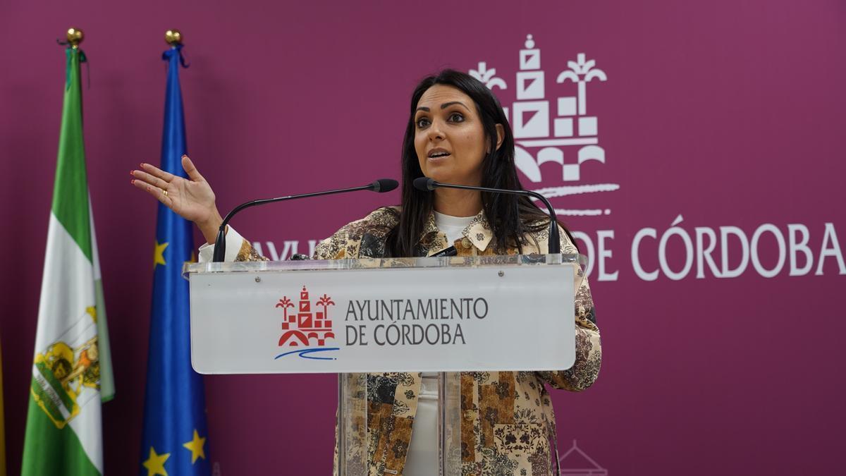 La viceportavoz socialista en el Ayuntamiento de Córdoba, Mamen González.