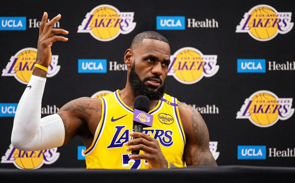 Archivo - El jugador de Los Ángeles Lakers LeBron James