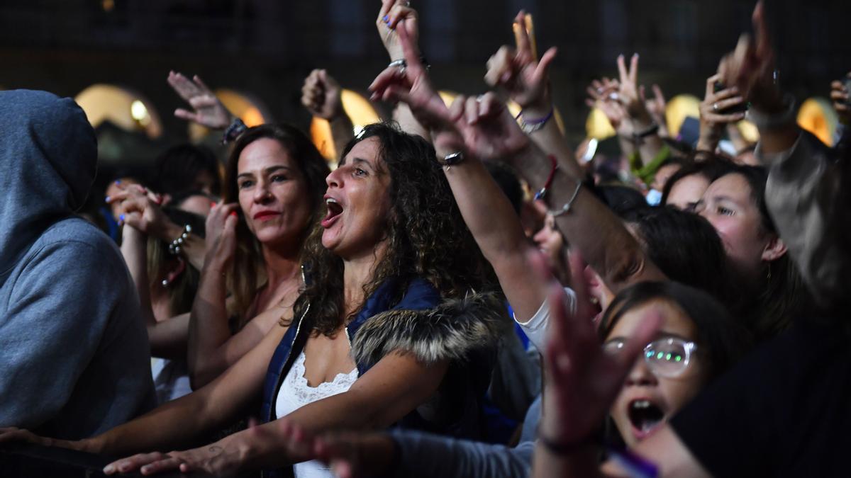 María Pita, a reventar en el concierto de Luis Fonsi