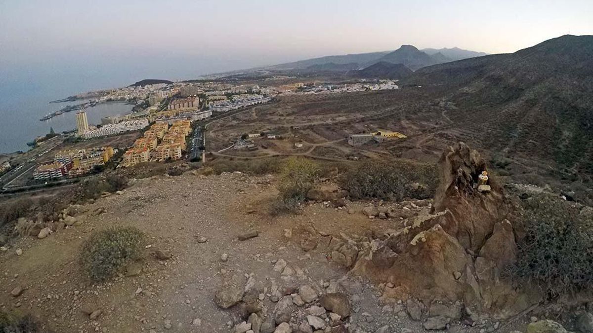 Panorámica de Arona desde la montaña de Guaza.