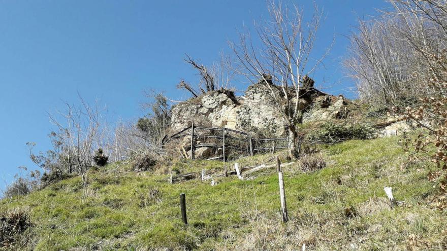 La roca que será retirada.