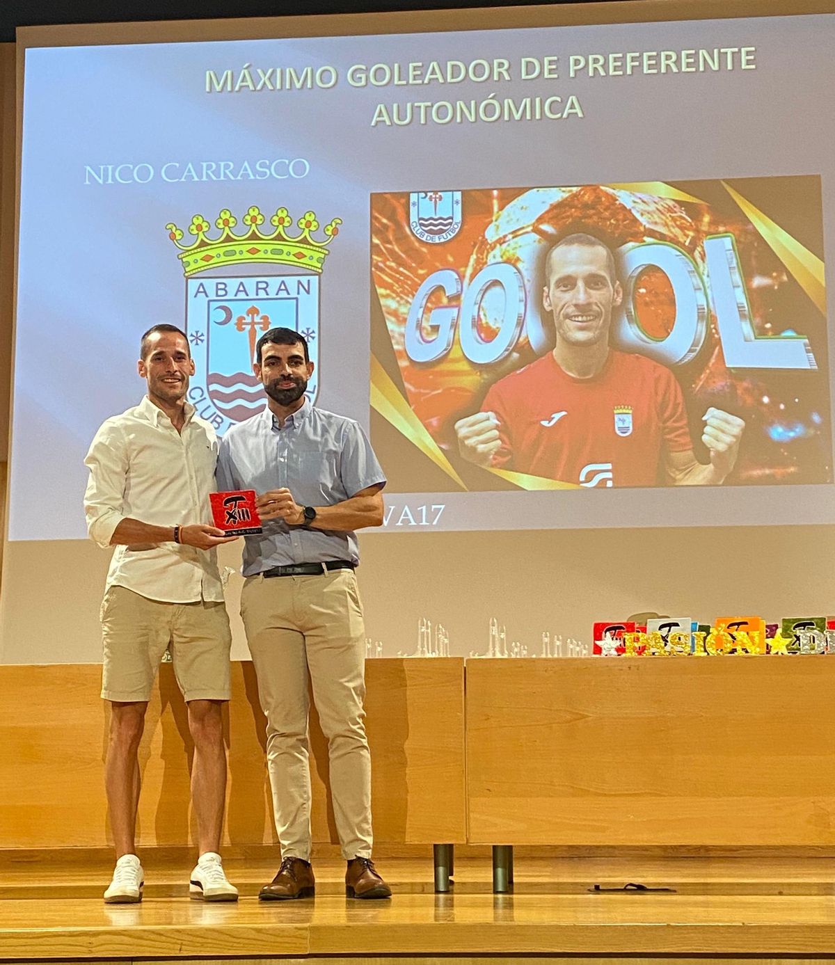 Nico Carrasco, gran protagonista de la entrega de premios
