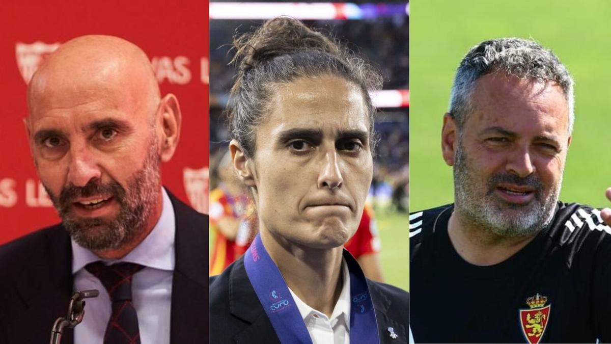 Monchi, Montse Tomé y David Navarro.