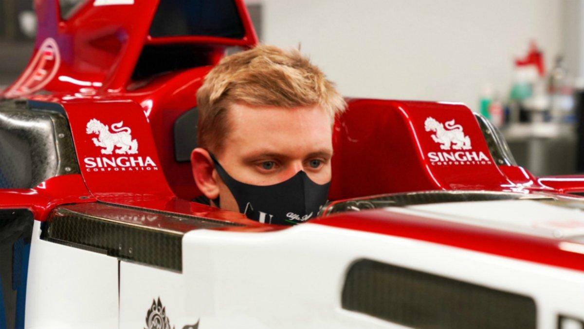 Mick Schumacher, en el C39 Alfa Romeo